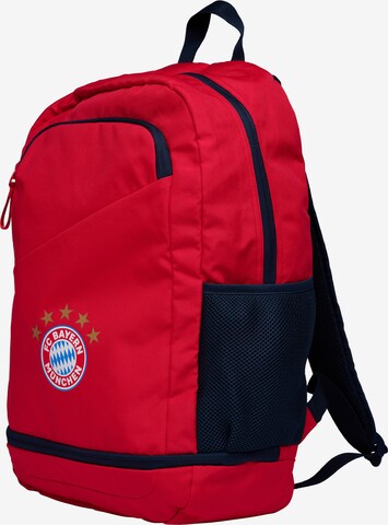 FC BAYERN MÜNCHEN Sports Backpack 'FC Bayern München' in Red