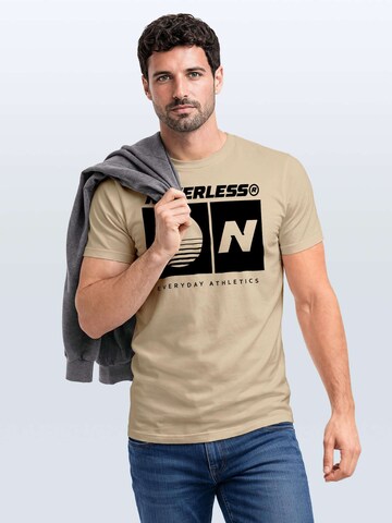 Neverless Shirt 'Sunset Sport Logo'‌‌‌‌‌‌‌‌‌ in Beige