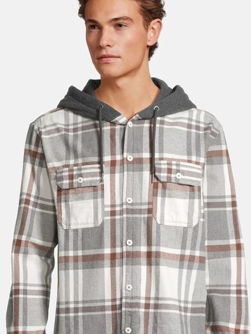 AÉROPOSTALE Regular fit Button Up Shirt in Grey