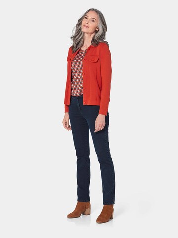 Goldner Knit Cardigan in Red