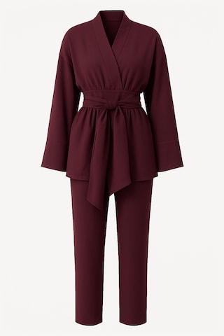 Touche Prive Pantsuit in Red: front