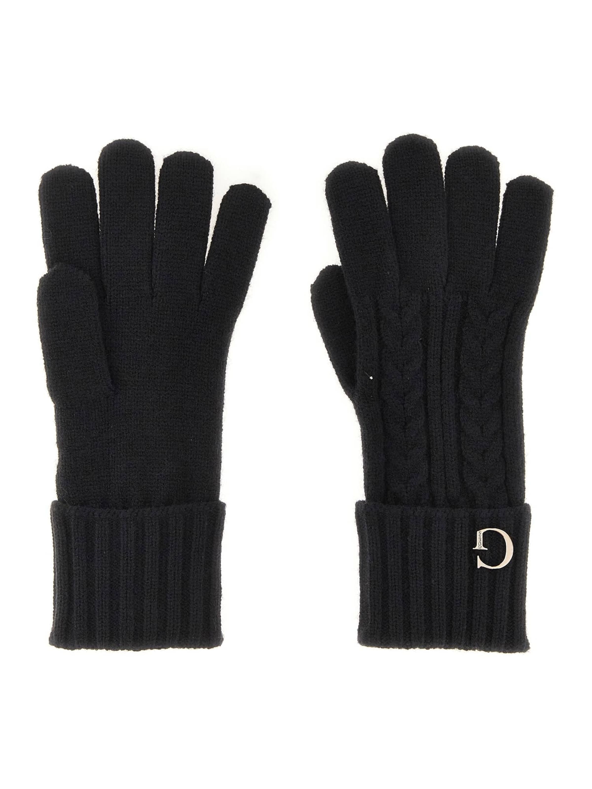 GUESS Sormikkaat 'KNITTED GLOVES' värissä musta: etupuoli