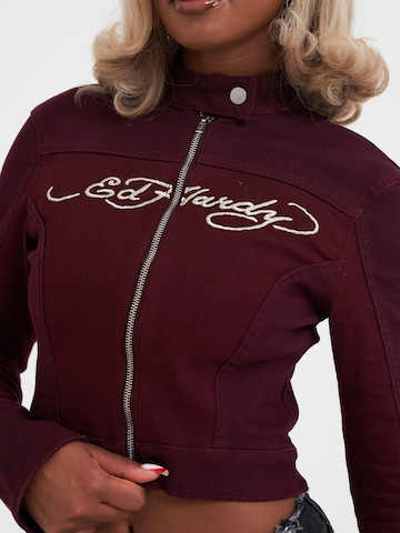 Veste mi-saison Ed Hardy en rouge