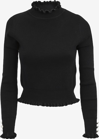 Influencer Пуловер в черно: отпред