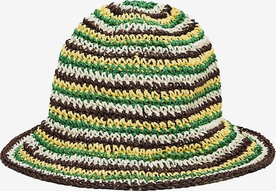 Bershka Hattu koossa 55-60 värissä ruskea / keltainen / vihreä / valkoinen, Tuotenäkymä