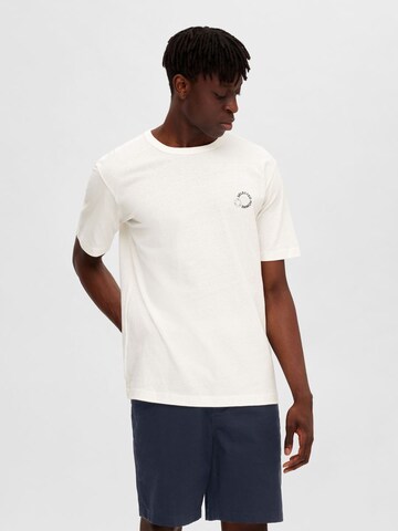 SELECTED HOMME - Camisa em branco: frente