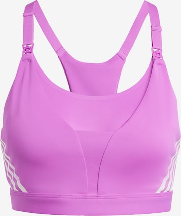 Soutien-gorge de sport 'Powerimpact Luxe' ADIDAS PERFORMANCE en violet : devant