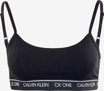 Soutien-gorge Calvin Klein Underwear en noir : devant