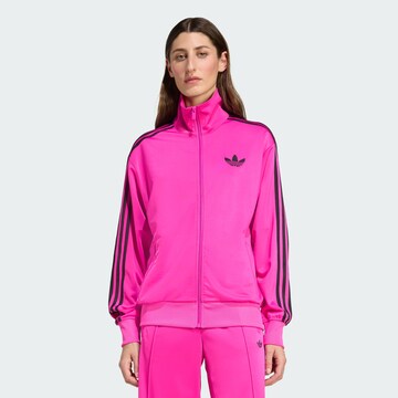 ADIDAS ORIGINALS - Casaco em moletão 'Adicolor Classic Firebird' em rosa: frente