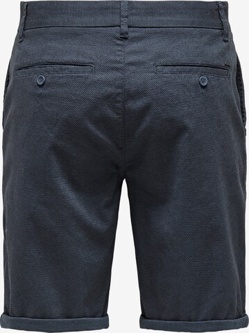 Only & Sons Regular Chino Pants 'Peter Dobby' in Blue