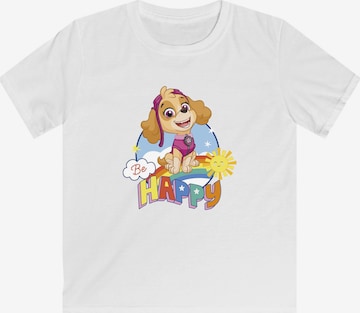 T-Shirt 'Skye Be Happy' F4NT4STIC en blanc : devant