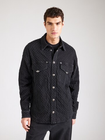 Veste mi-saison Versace Jeans Couture en noir : devant