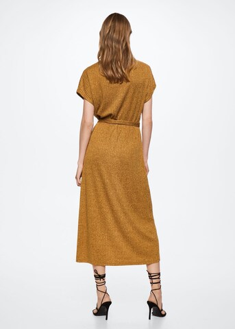 MANGO Knitted dress 'Margot' in Yellow