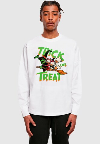ABSOLUTE CULT Shirt 'Disney Ducktales - Halloween Trick Or Treat' in Weiß: Vorderseite
