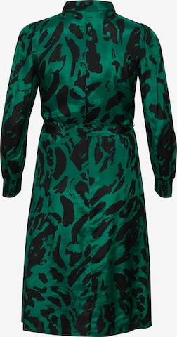 KAFFE CURVE Sukienka koszulowa w kolorze zielony