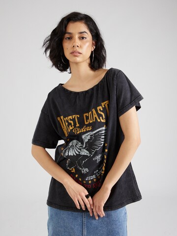 Nasty Gal Oversized shirt in Grijs: voorkant