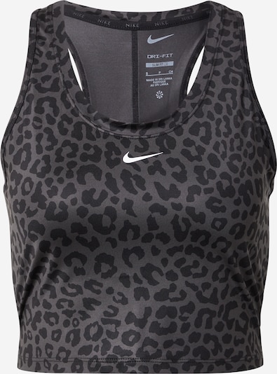 Sport top NIKE pe gri închis / negru, Vizualizare produs