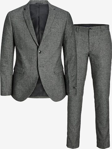 Coupe slim Costume 'FRANCO' JACK & JONES en gris : devant