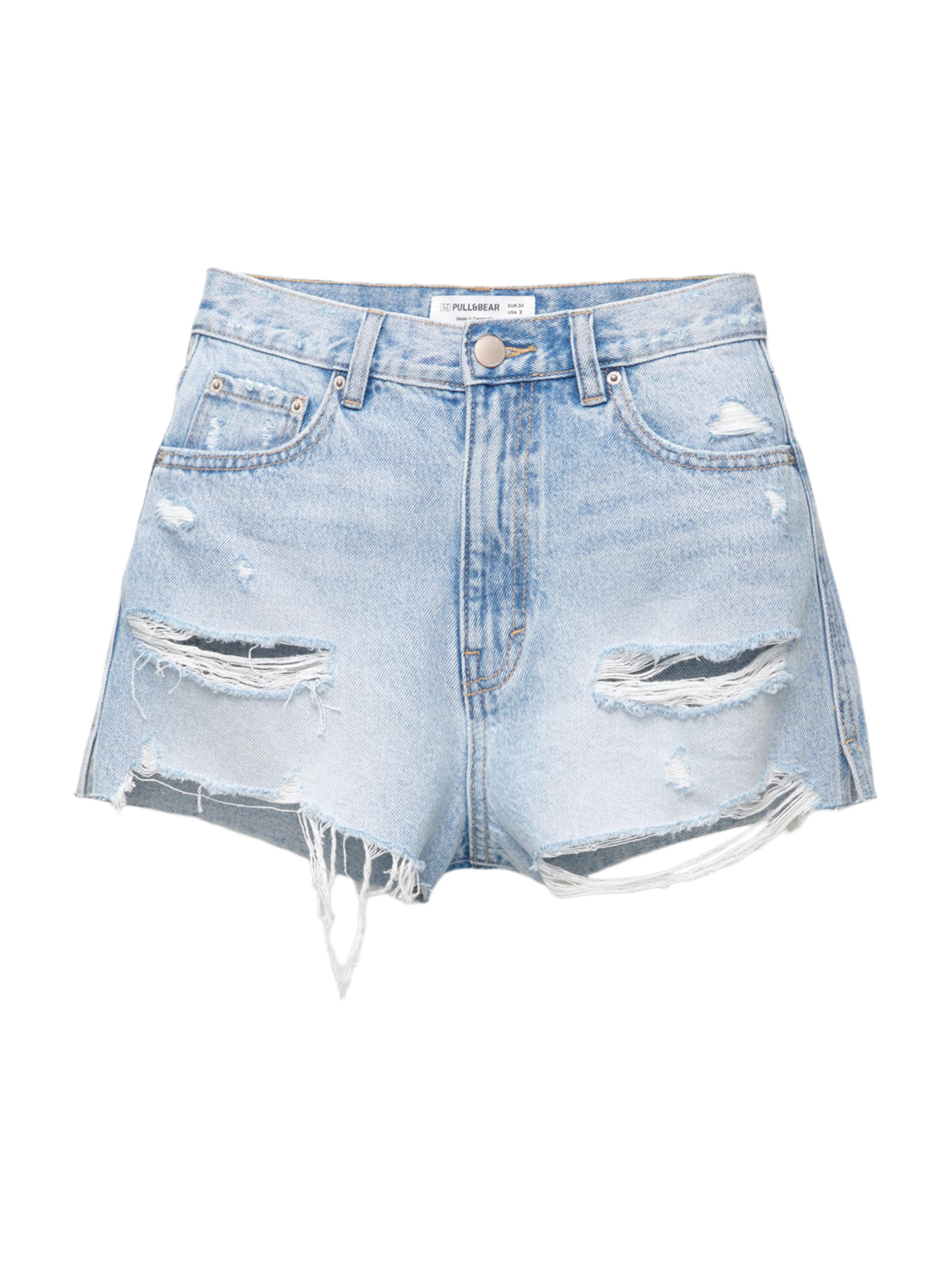 Pull&Bear Regular Дънки в синьо: отпред