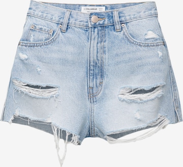 Pull&Bear Regular Farkut värissä sininen: etupuoli