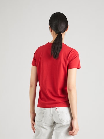 PIECES - Camisa 'HANNIS' em vermelho