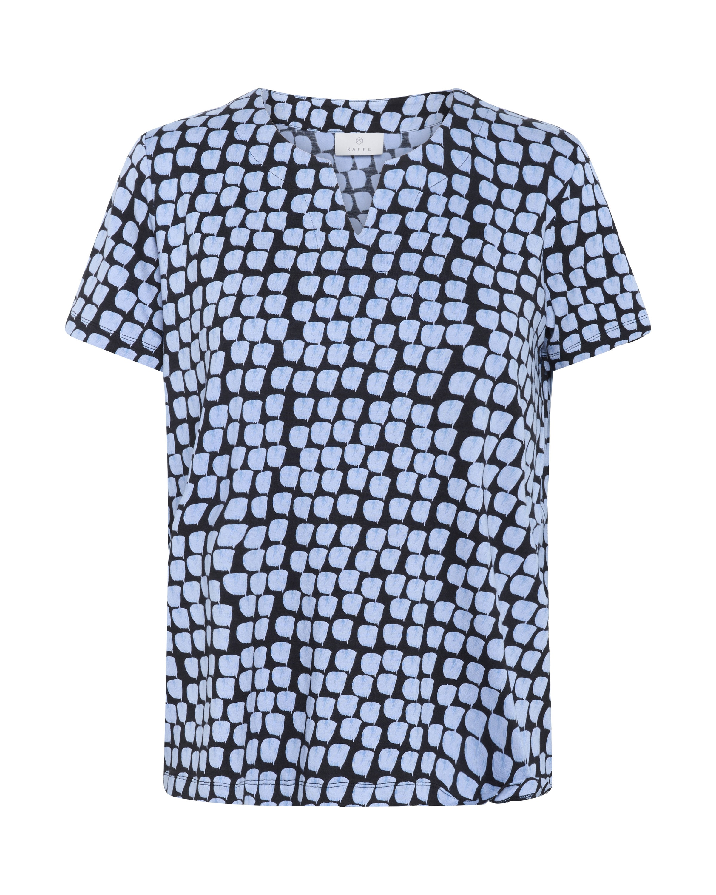 T-shirt &#x27;Bella&#x27; Kaffe en bleu : devant