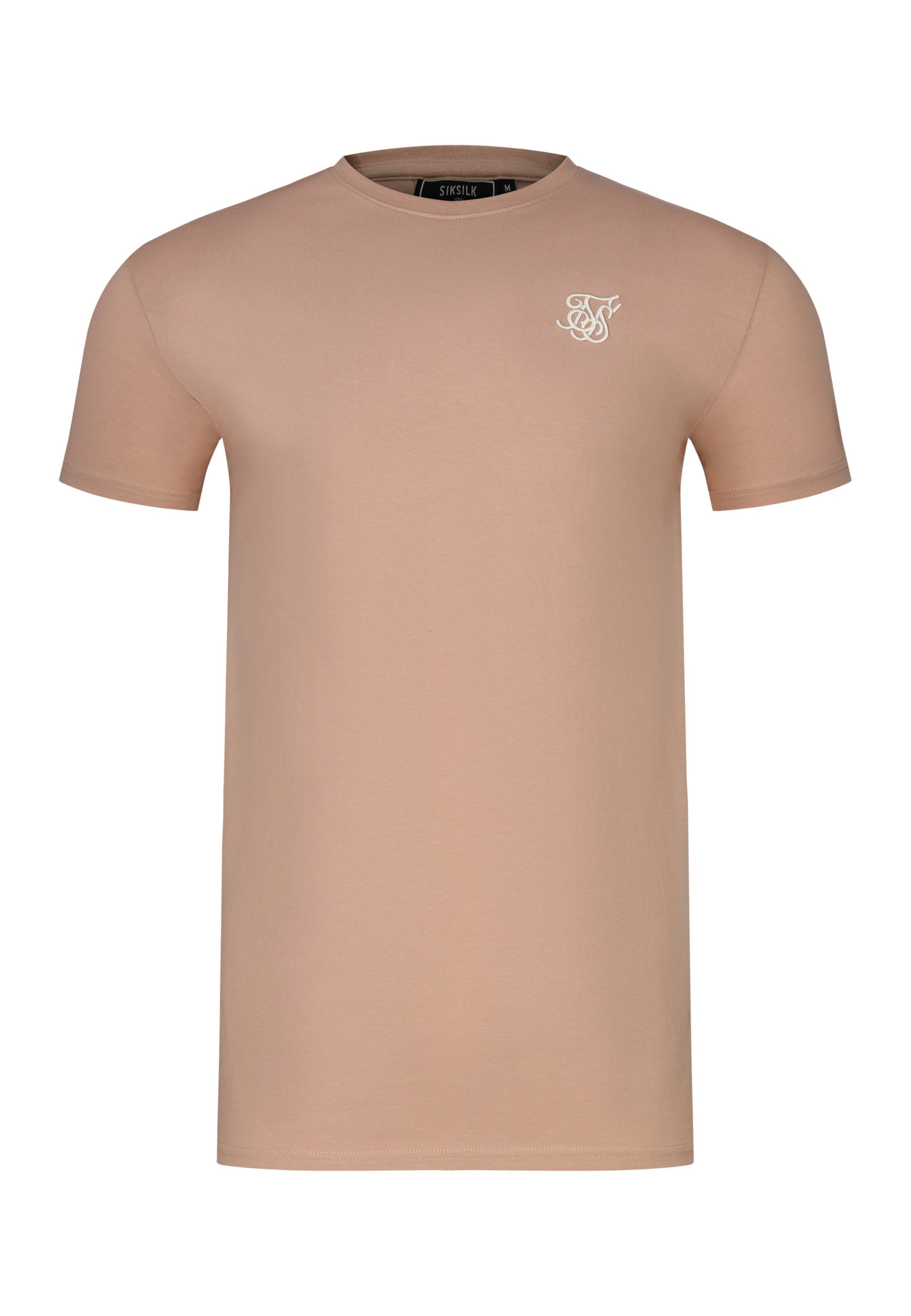 SikSilk - Camiseta 'Essentials' en marrón: frente