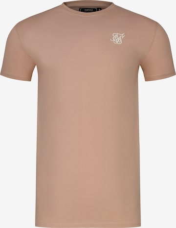 SikSilk Koszulka 'Essentials' w kolorze brązowy: przód