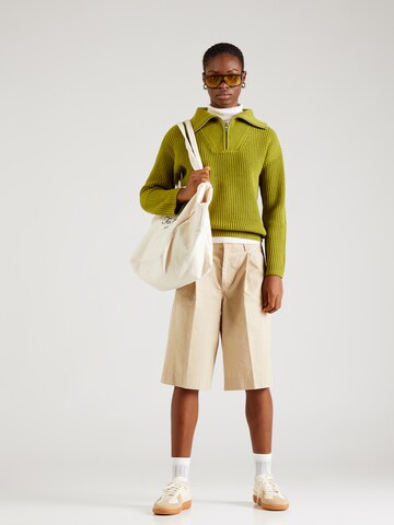 SELECTED FEMME Pulover 'SLFBLOOMIE' | zelena barva
