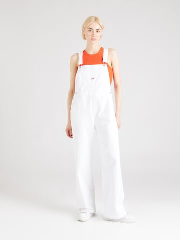 Tommy Jeans Loose fit Jean Overalls 'DAISY' in White: front