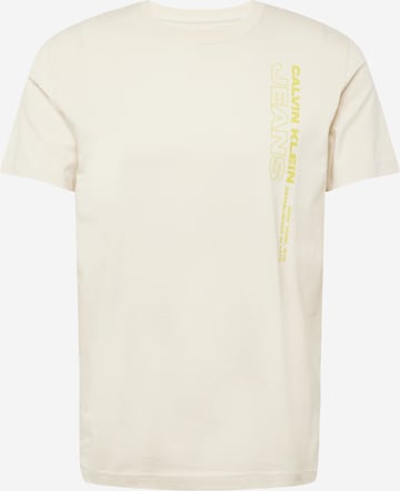 Calvin Klein Jeans - Camiseta en beige: frente