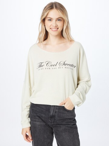 Liv BergenSweater majica 'Jennifer' - bijela boja: prednji dio