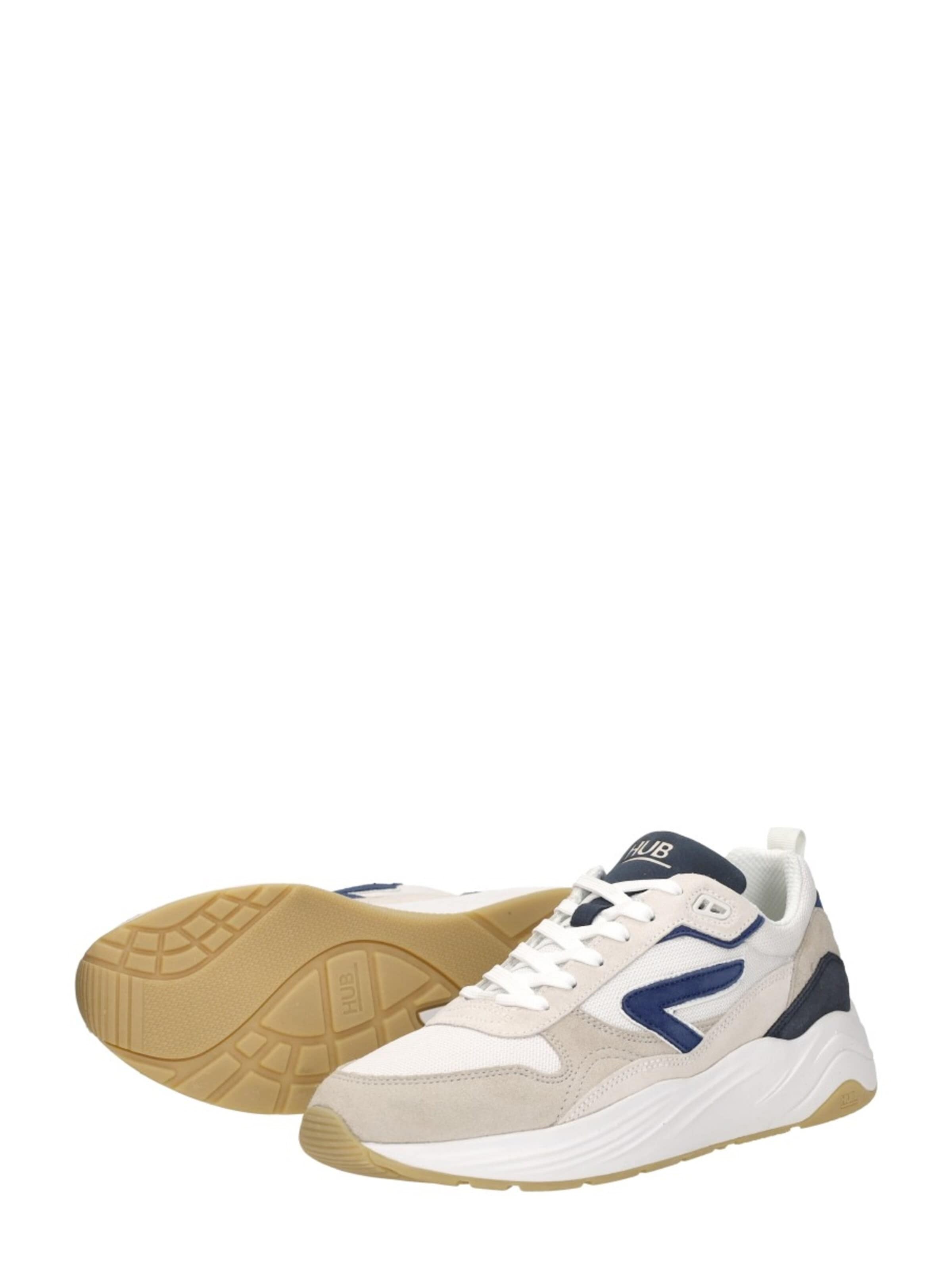Baskets basses 'Glide S43' HUB en blanc