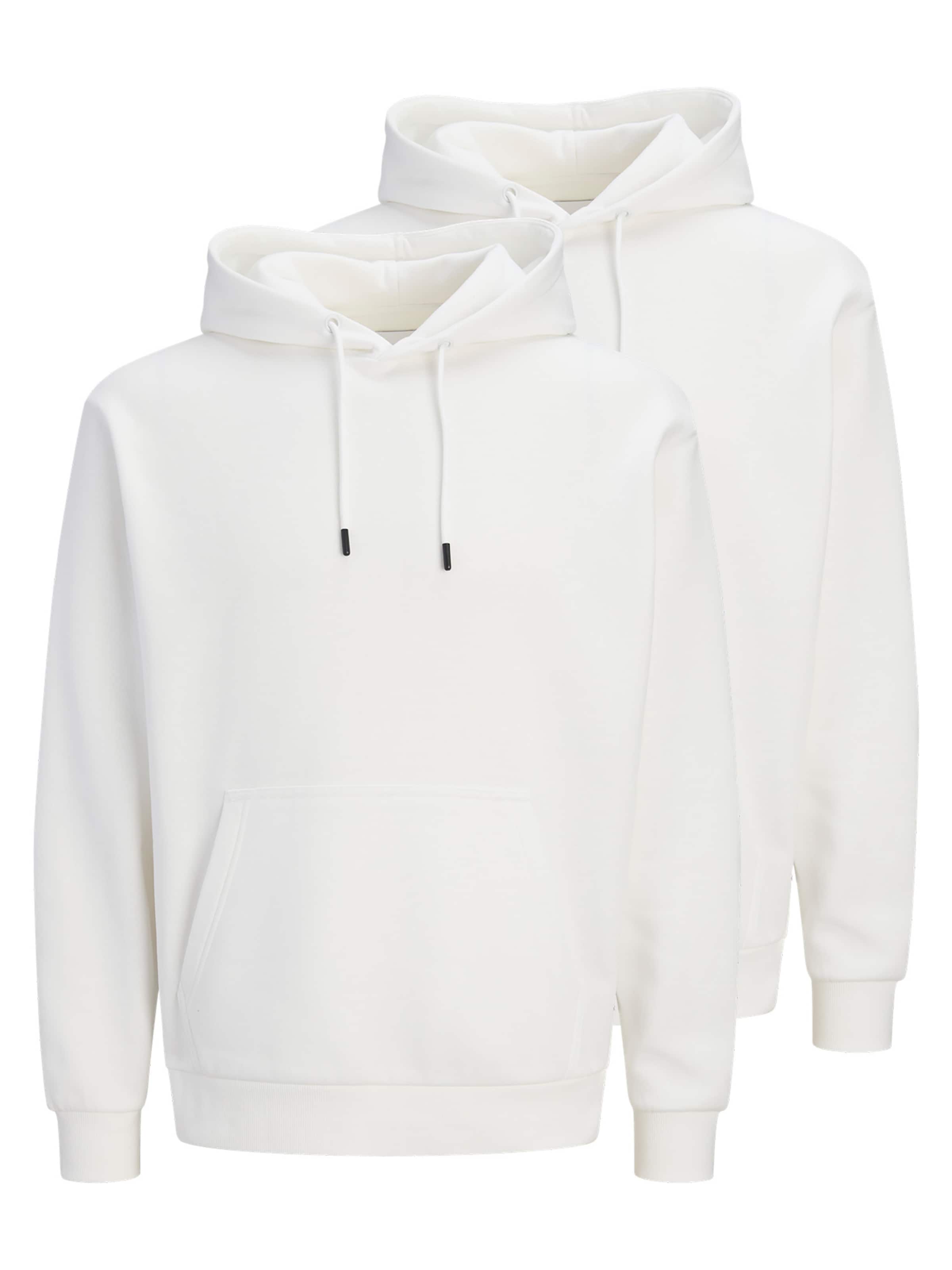 JACK & JONES Sweatshirt 'Bradley' in White: front