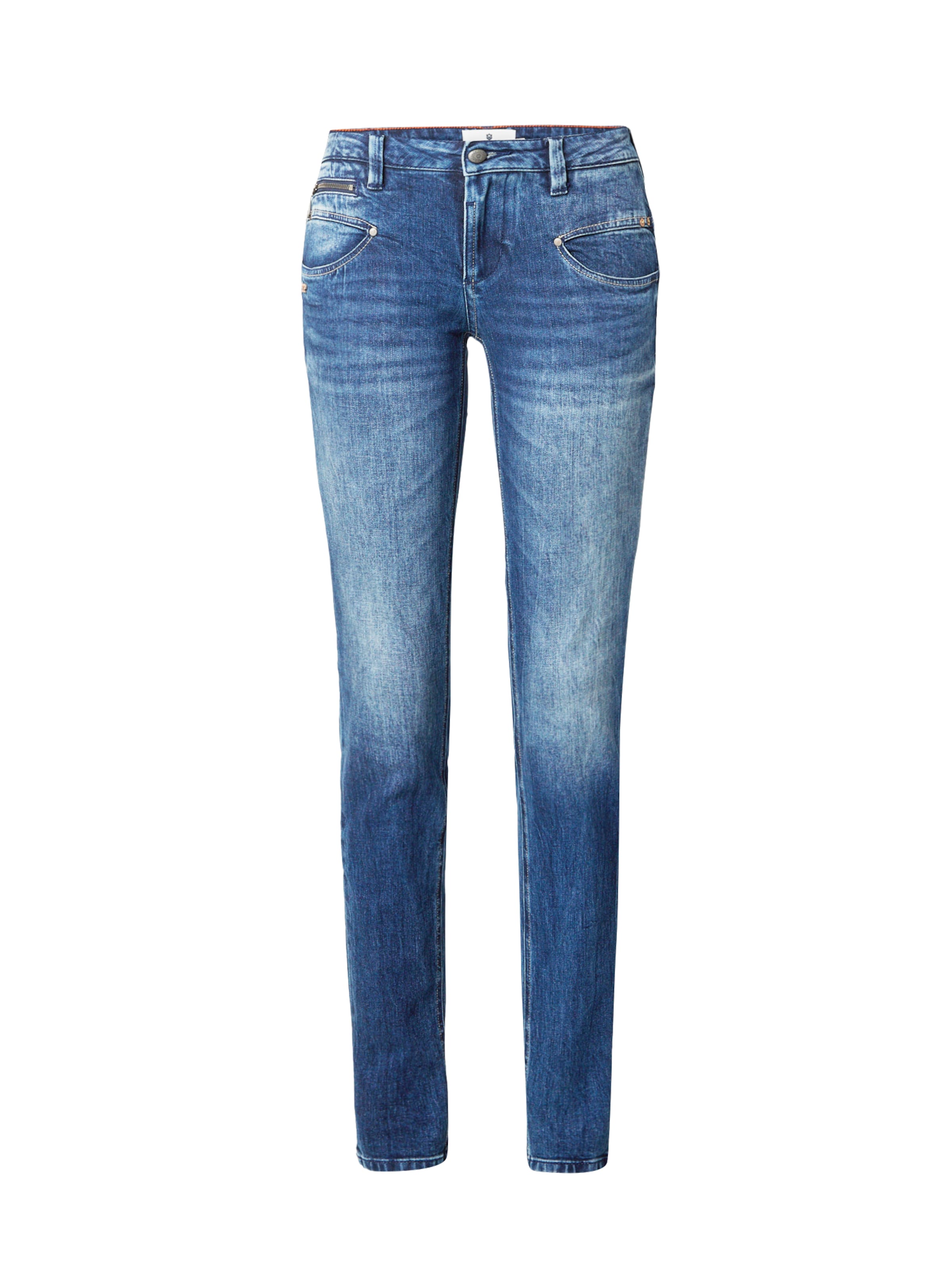 FREEMAN T. PORTER Slimfit Jeans 'Alexa' in Blauw: voorkant