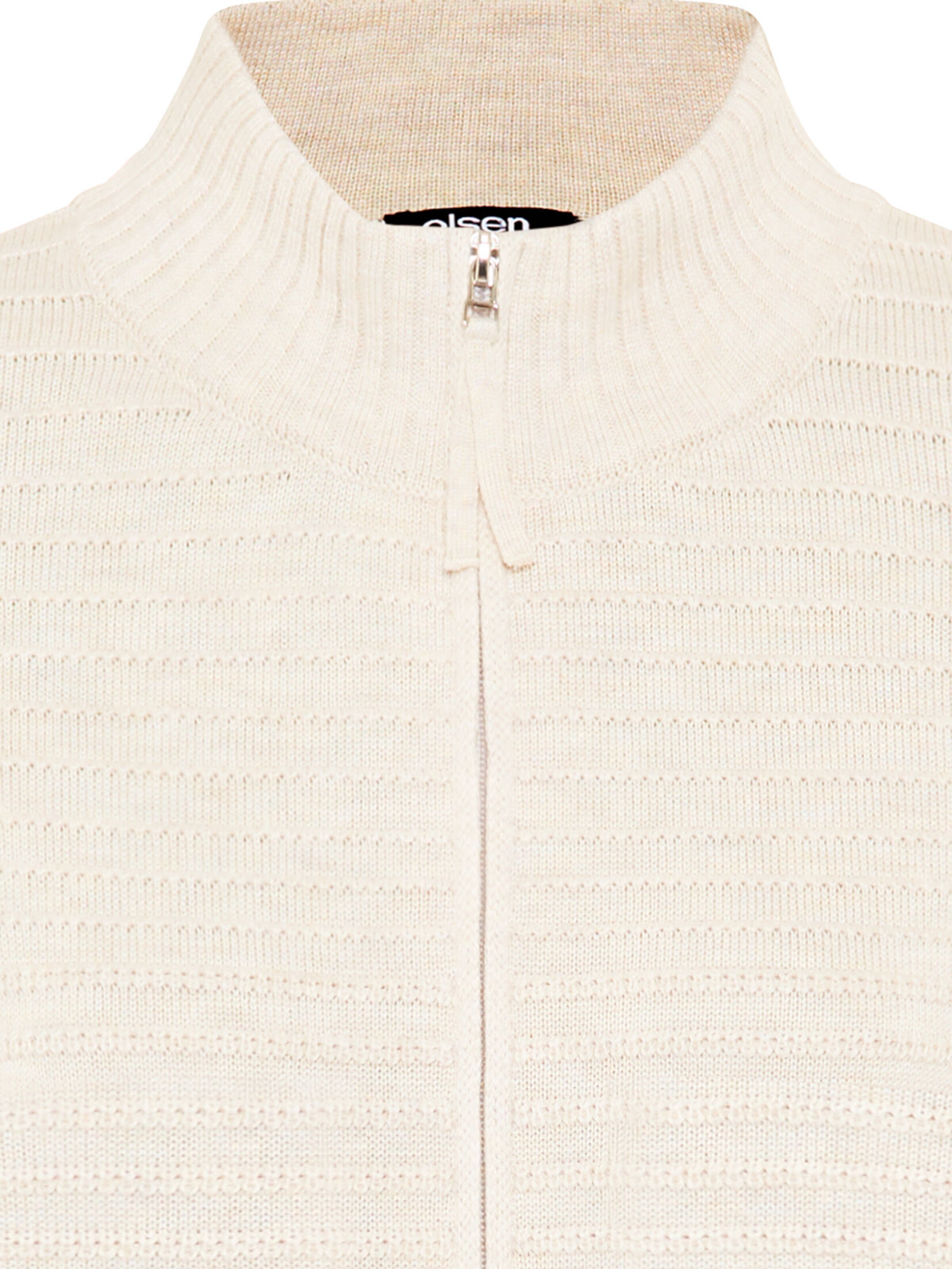 Olsen Gebreid vest in Beige