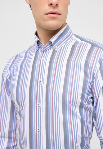ETERNA Slim fit Button Up Shirt in Blue
