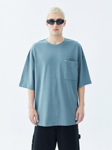 T-Shirt 'Galena Park' VAMOS CLO en bleu : devant