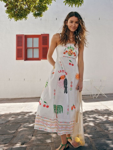 Next - Vestido de verão em mistura de cores: frente