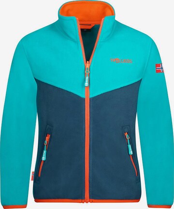 TROLLKIDS Athletic Fleece Jacket 'OPPDAL' in Blue: front