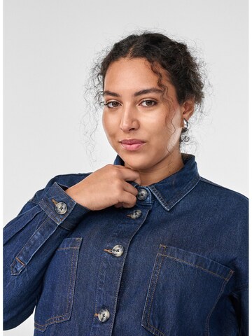 Zizzi Bluse 'Dami' in Blau