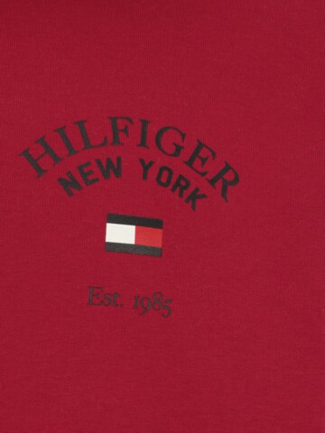 Tommy Hilfiger Big & Tall Sweatshirt 'ARCHED VARSITY' in Red