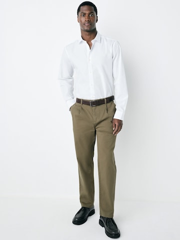 Next Regular Pleat-front trousers in Green