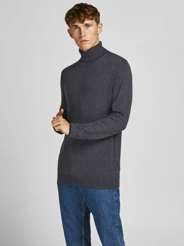 JACK & JONES - Pullover 'Emil' em cinzento