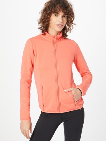 ONLY PLAY Functionele fleece jas 'Jetta' in Oranje: voorkant