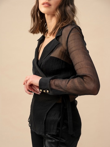 Anse Victorin Bluse 'Eva'‌‌‌‌‌ in Schwarz