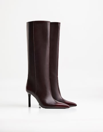 Bottes Bershka en rouge