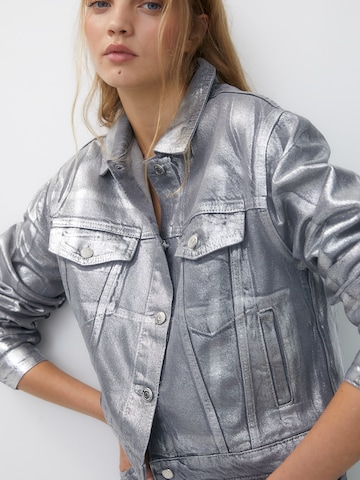 Veste mi-saison Pull&Bear en argent