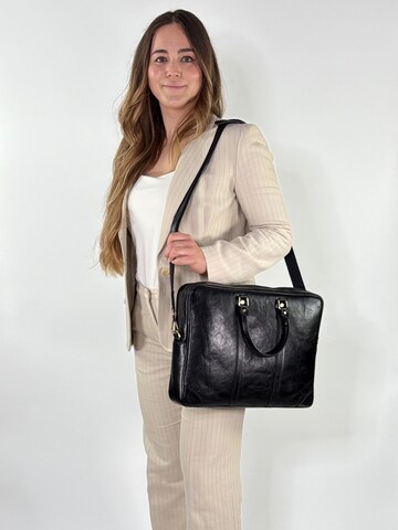 lePelou Aktenkoffer 'EMILIO' in Schwarz