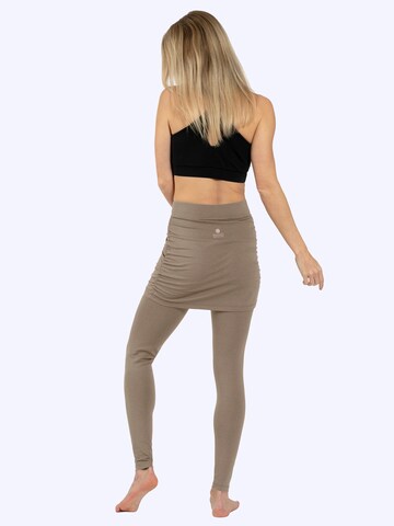 Magadi Skinny Workout Pants 'Lara' in Beige